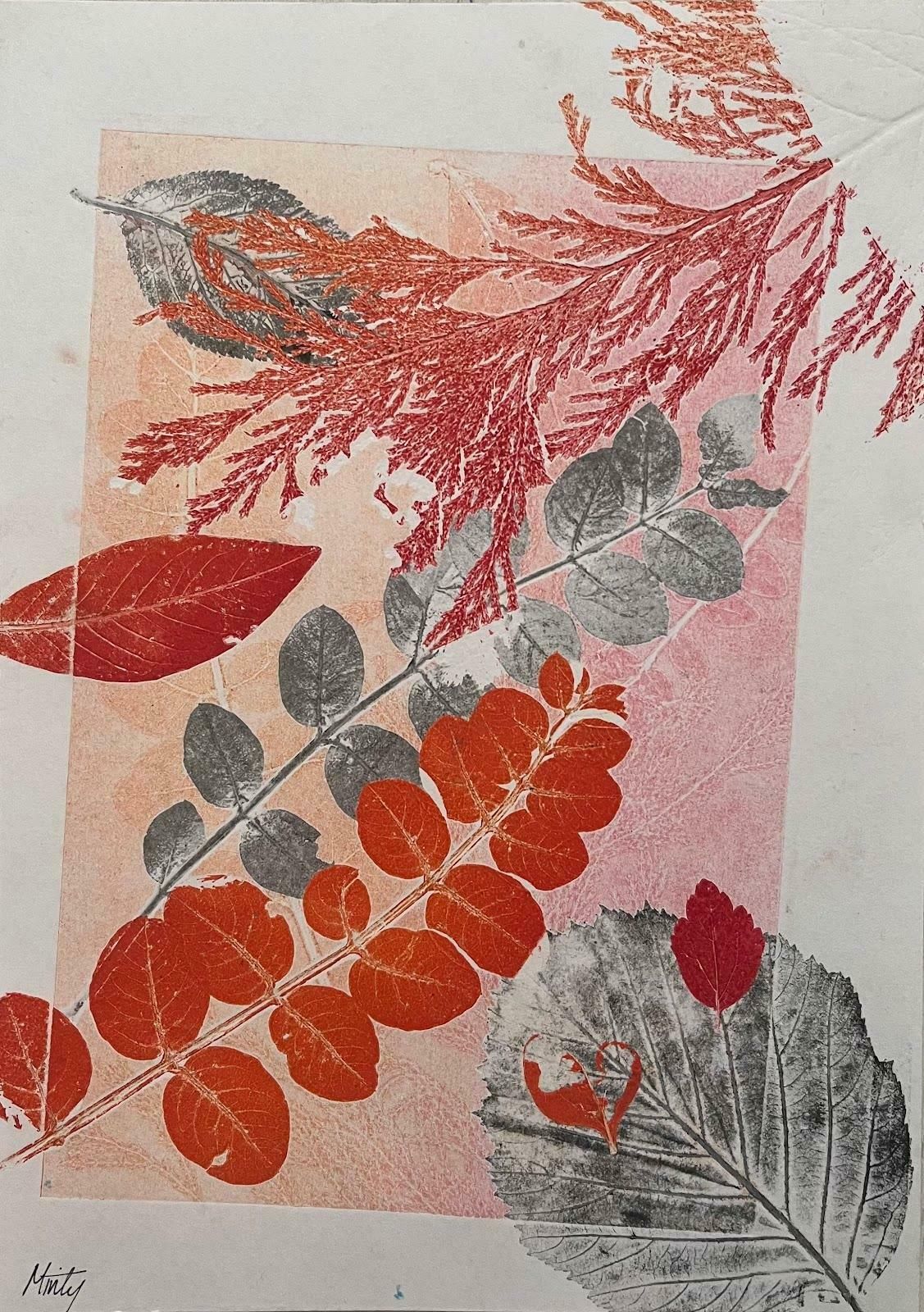 Minty Ramseyautumnal Color Acrylic Painting Contemporary British Autumn Leaves2024