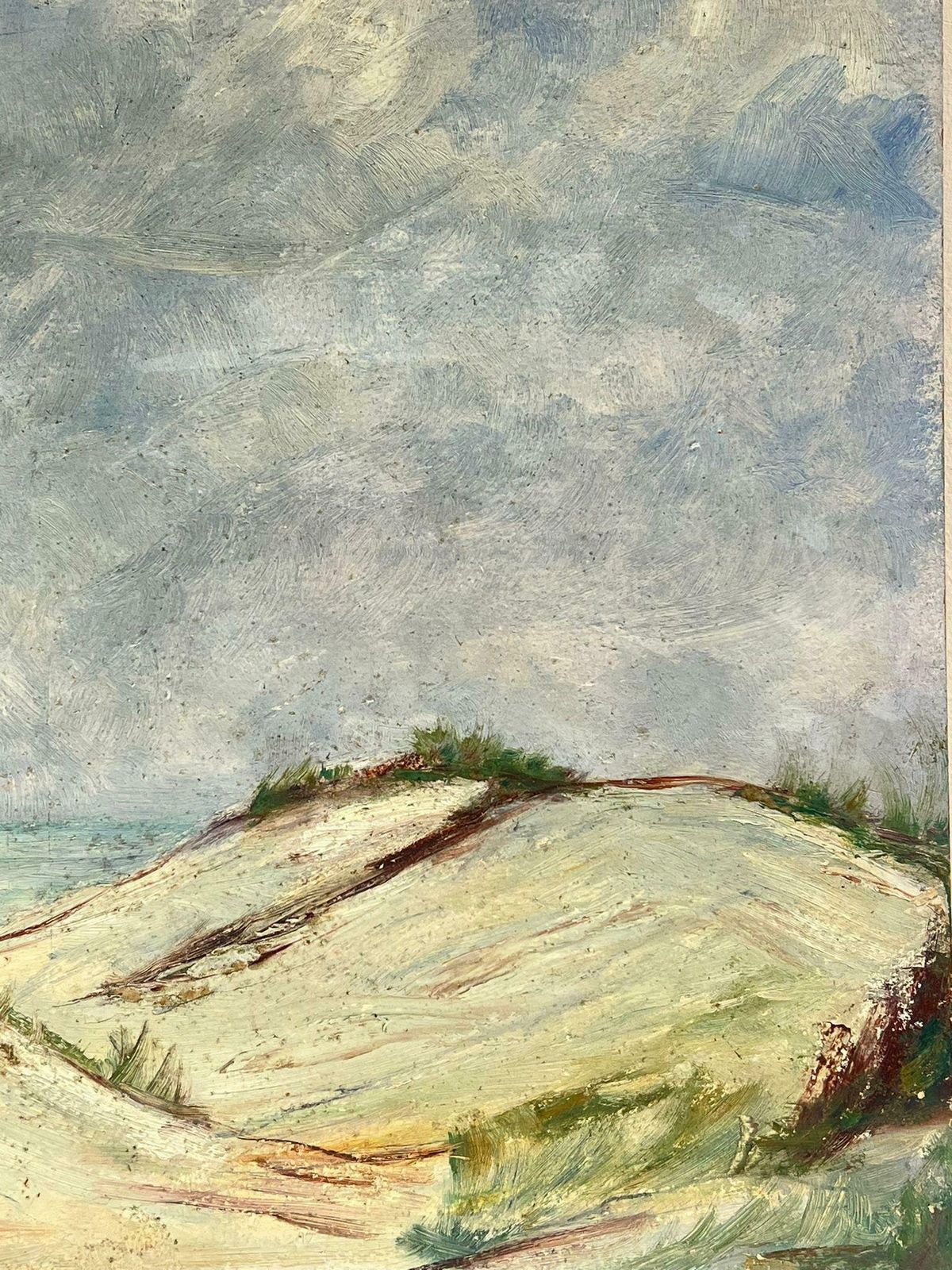 Simone Forgemid 20th Century French Impressionist Oil Sand Dunes Coastal Seascape photo Art