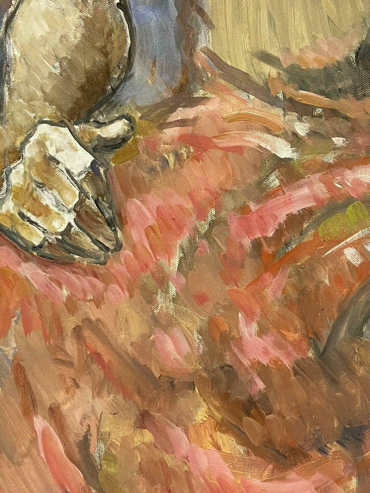 Robert Bouillerobert Bouille (1926 2021) Large Surrealist Oil Portrait Muscular Nude Model photo 766.0