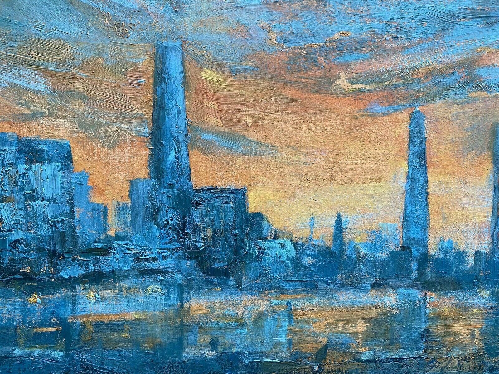 Barbera Doylebarbara Doyle (B.1917) Original Modern British Oil Painting   London Bridgec. 1970's photo 434.0