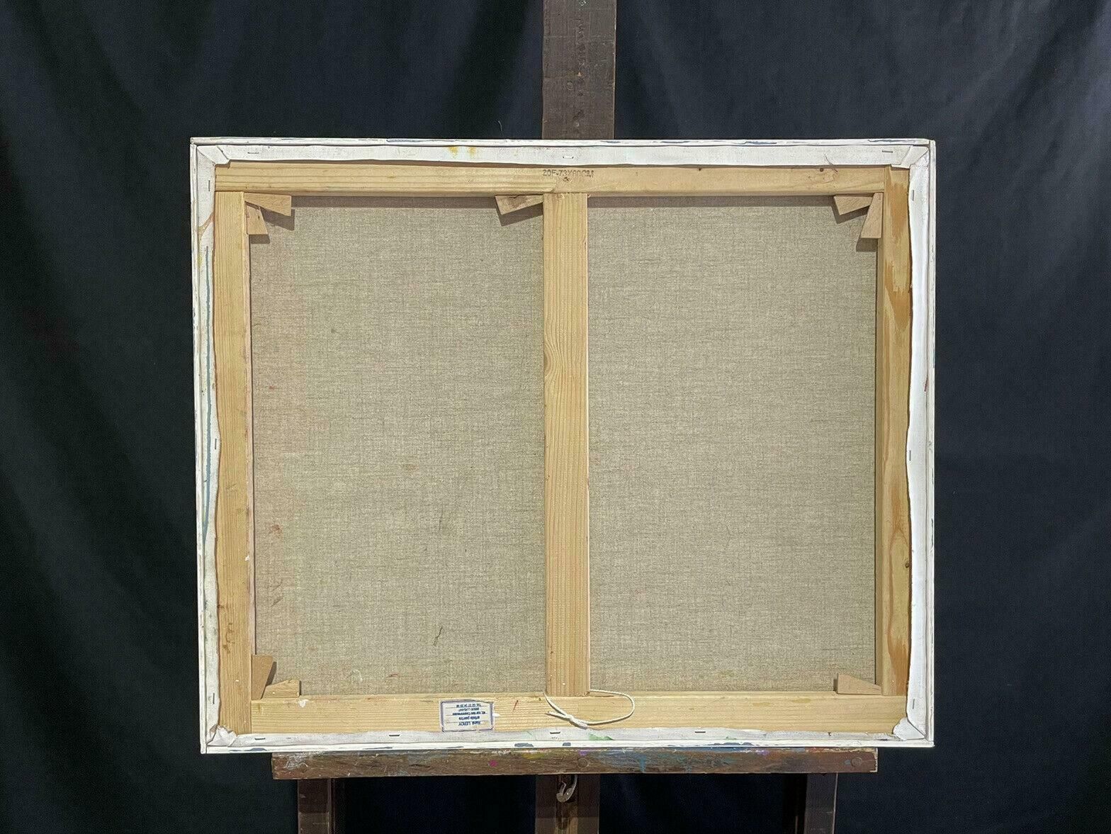 R.Leroyhuge French Contemporary Abstract Cubist Framed Painting   Rene Leroy2000's photo vinterior