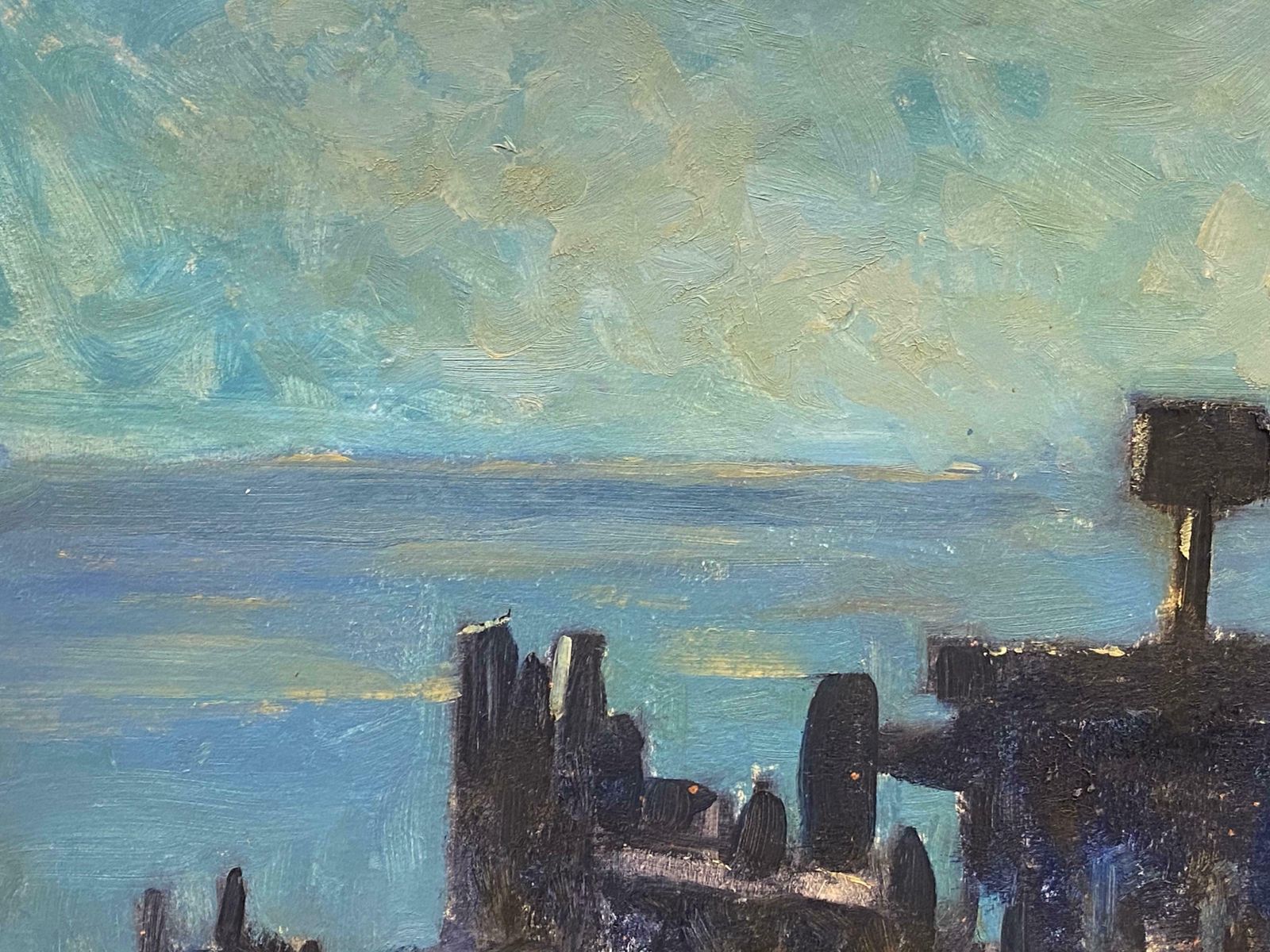 Barbera Doylebarbara Doyle (B.1917) 1970's Modern British Oil Painting C. 1970's photo for sale
