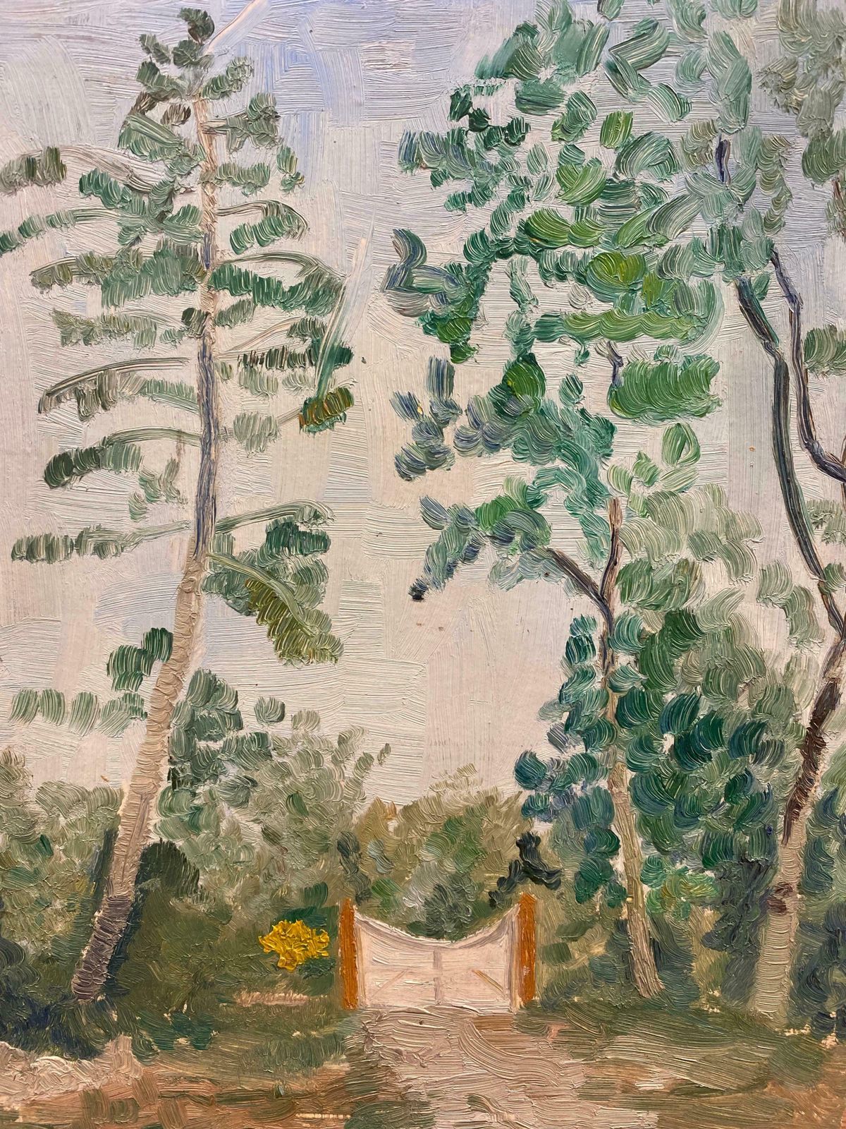 Genevieve Zondervan (1922 2013)genevieve Zondervan (1922 2013) French Post Impressionist Oil   French Landscapec. 1960's photo furniture