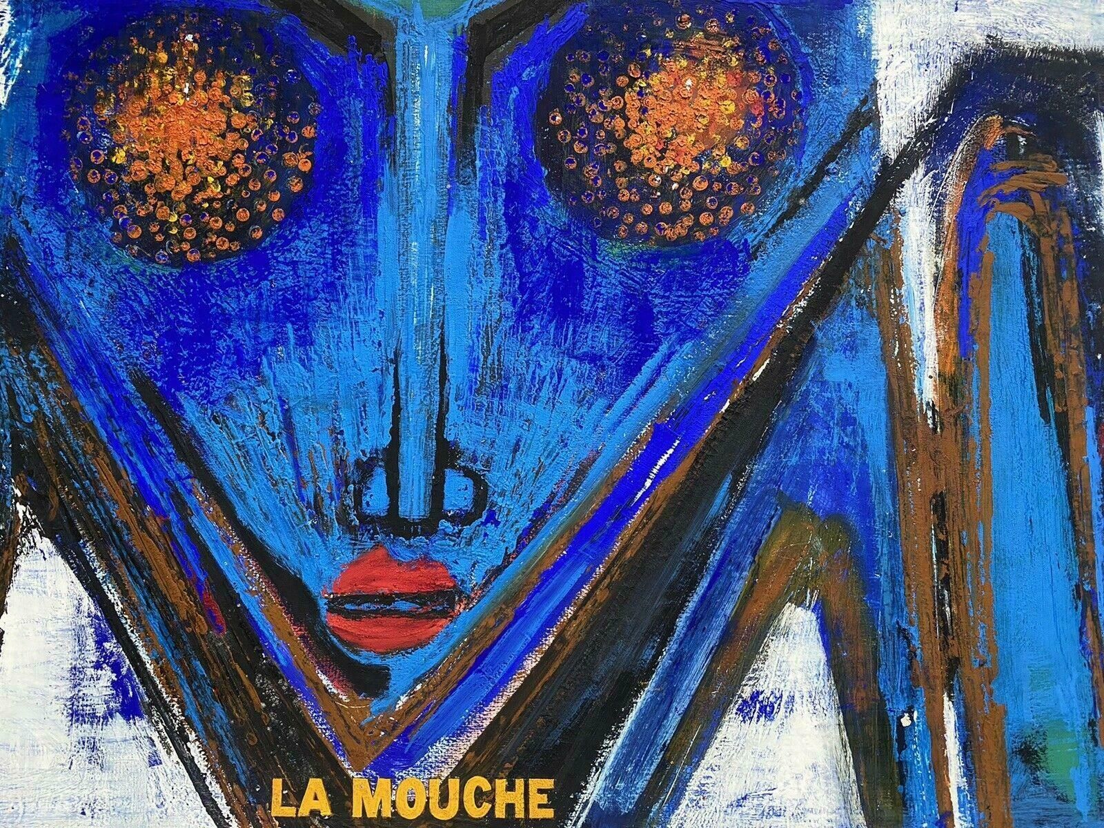 Claude Lagoucheclaude Lagouche (1943 2020) Orignal 1970's French Psychedelic Abstract Paintingc. 1970's