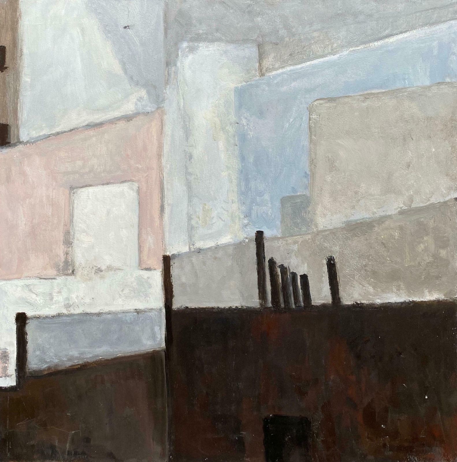 Yvette Dubois Habasqueyvette Dubois Habasque (1929 2016) French Cubist Abstract Paintingc.2000s