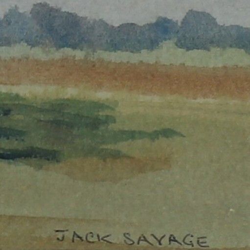 Watercolour By Jack Savage. A Study Of Trees In Nature. photo for sale