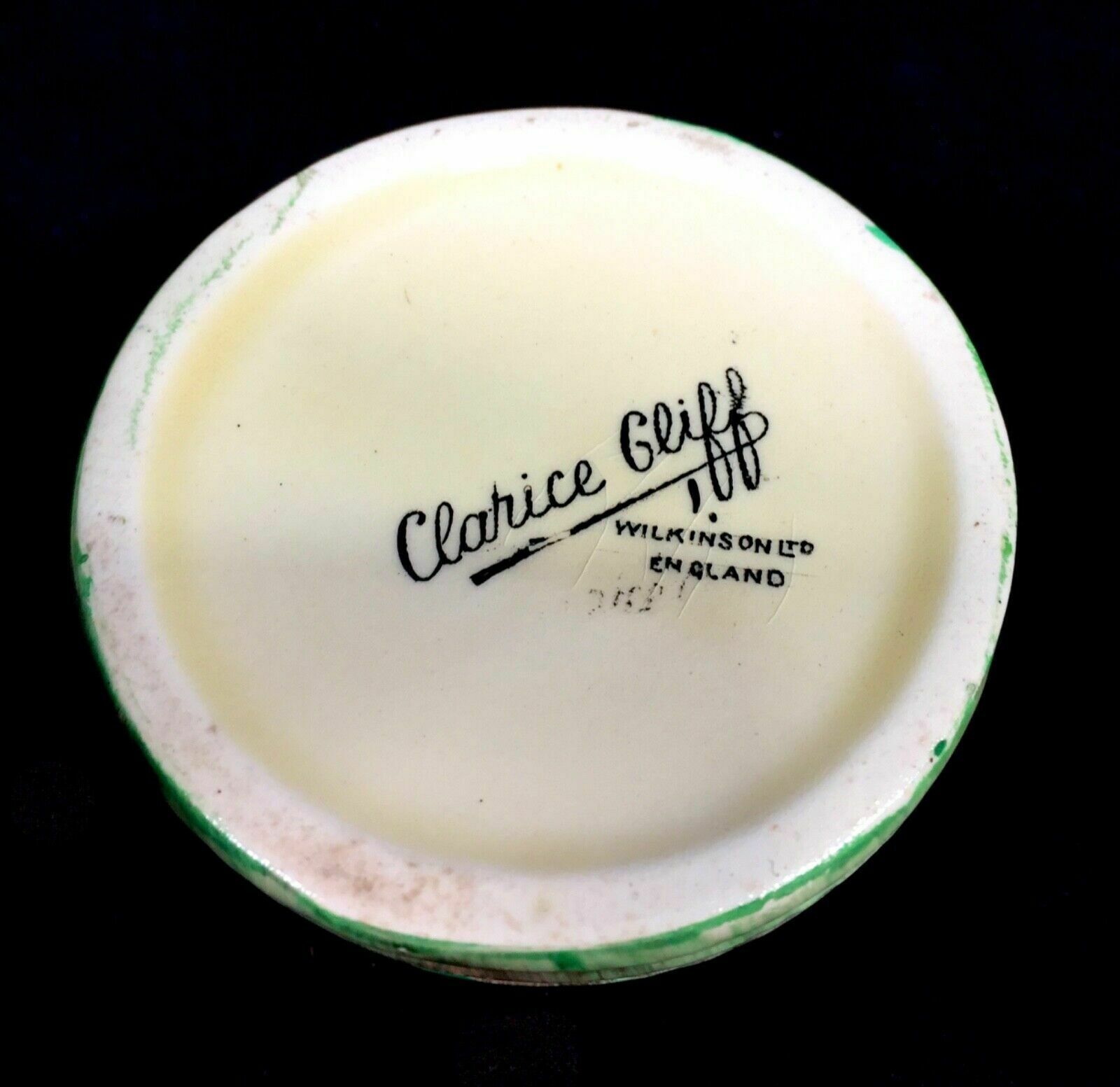 photo for sale Antique Clarice Cliff   Lorna Preserve / Honey Pot C.1935 Art Deco Pottery