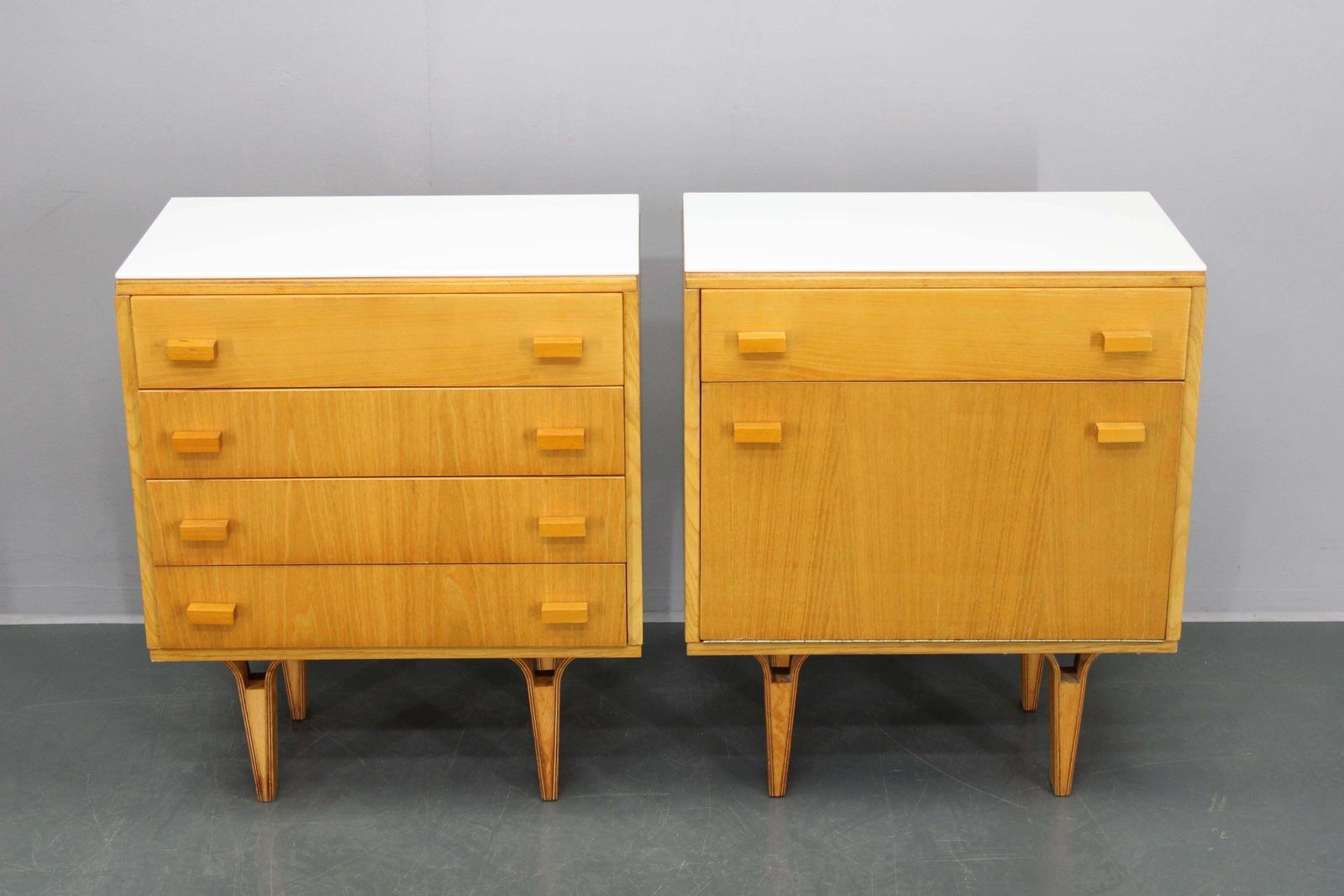 1960s Frantisek Mezulanik Pair Of Chest Of Drawers, Czechoslovakia photo Furniture