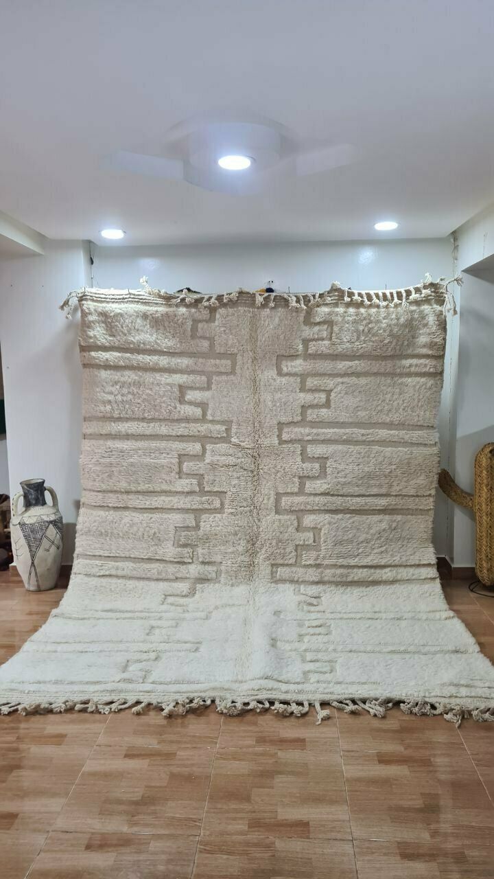 Authentic Handmade Beni Ourain Rug – Luxurious Berber Elegance 300x200 Cm photo furniture