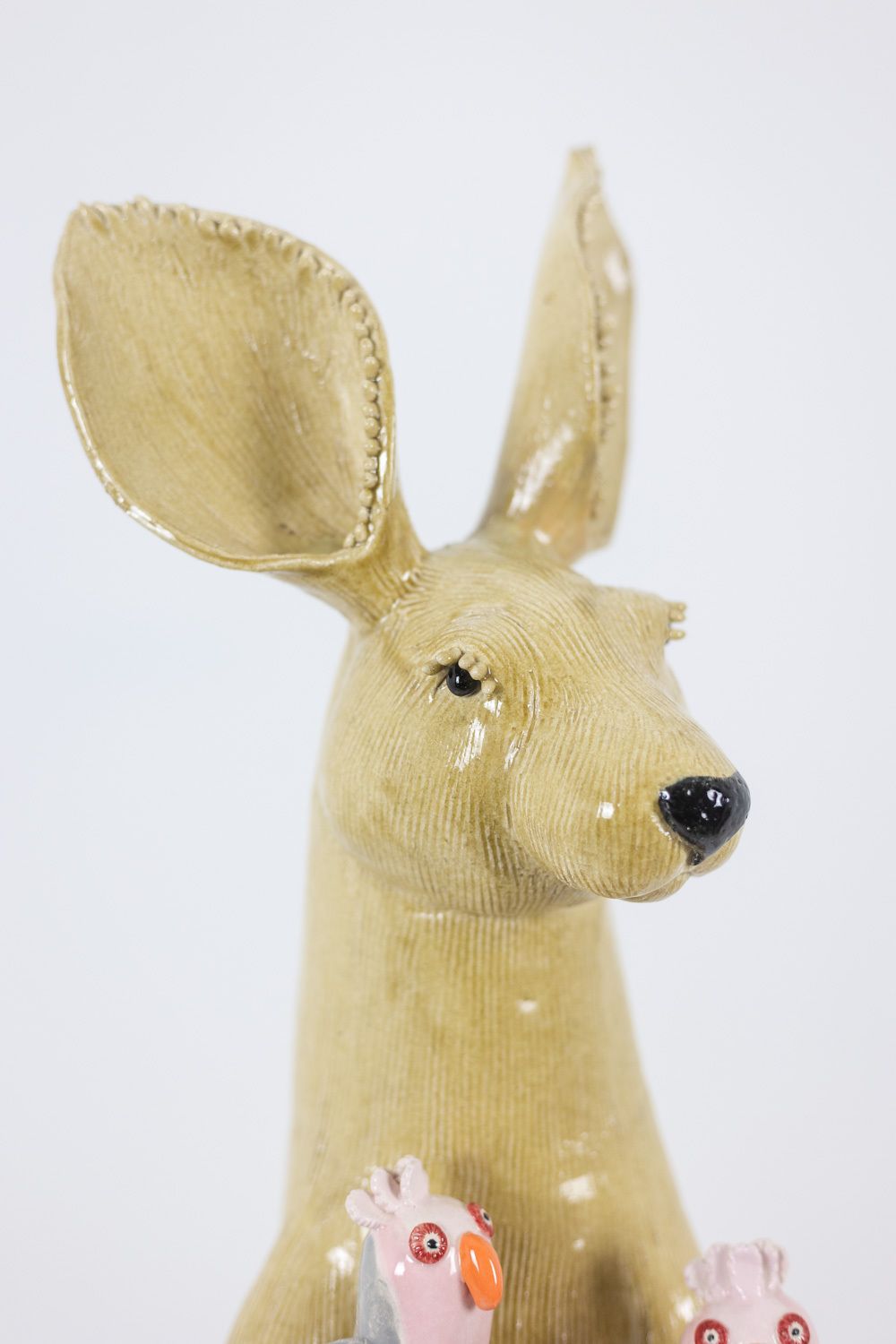 photo furniture Valérie Courtet. Ceramic Kangaroo. Contemporary Work.