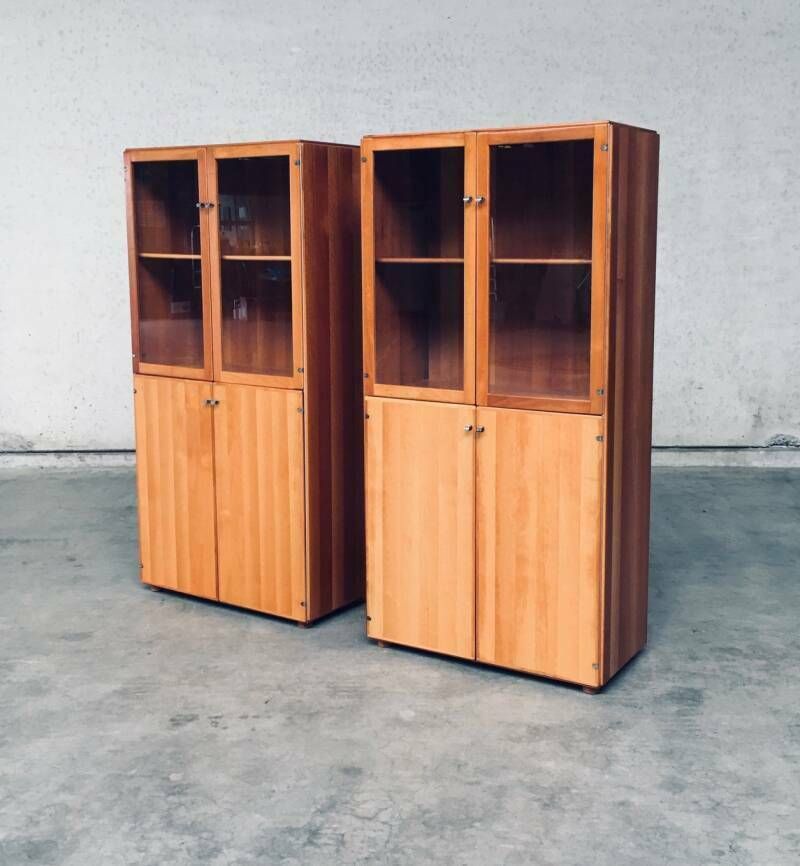 Torcello Series Display Cabinet Set By Afra & Tobia Scarpa For Stildomus, Italy 1980's