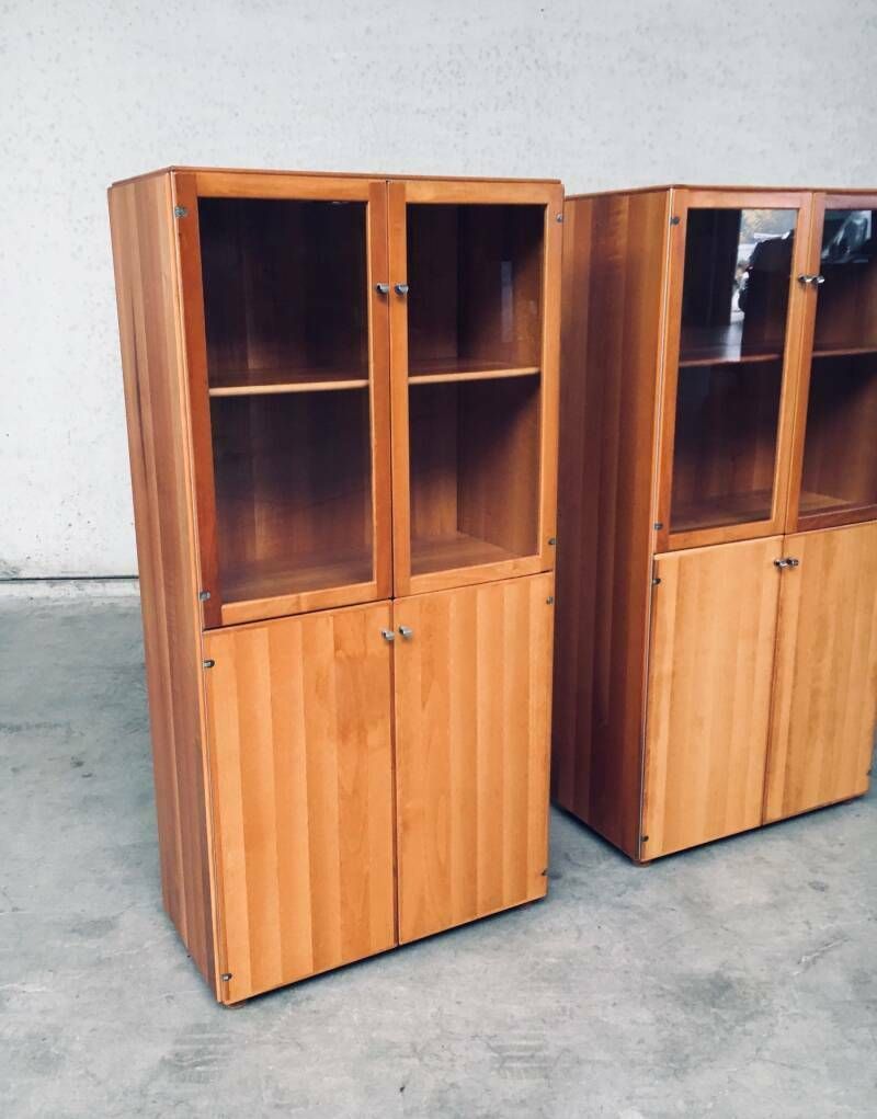 photo vintage Torcello Series Display Cabinet Set By Afra & Tobia Scarpa For Stildomus, Italy 1980's