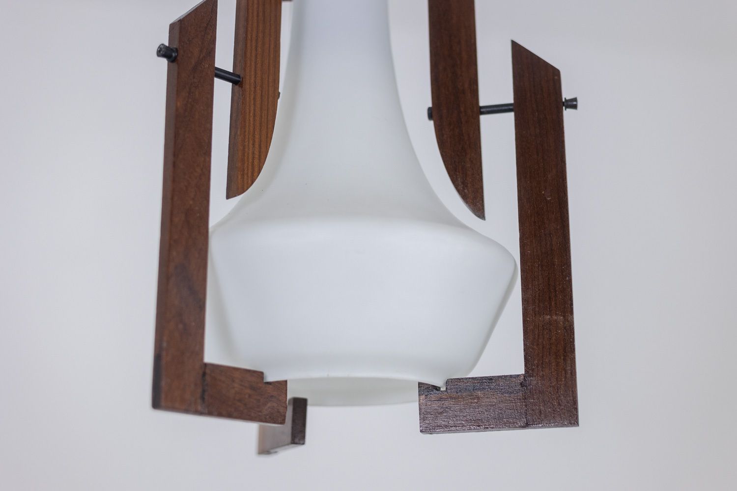 Ico Parisi. Pair Of Opaline Pendant Lights. 1960s. photo buy