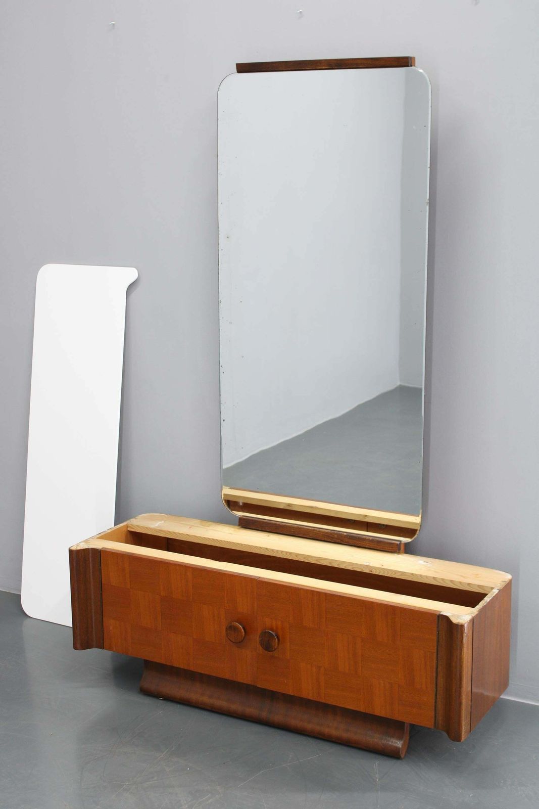 1940s Jindrich Halabala Mirror Cabinet, Czechoslovakia photo vintage