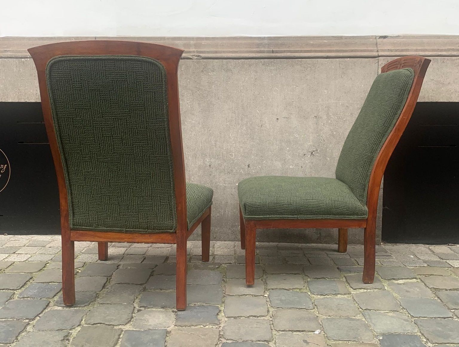 Pair Of Art Nouveau Low Chairs photo for sale