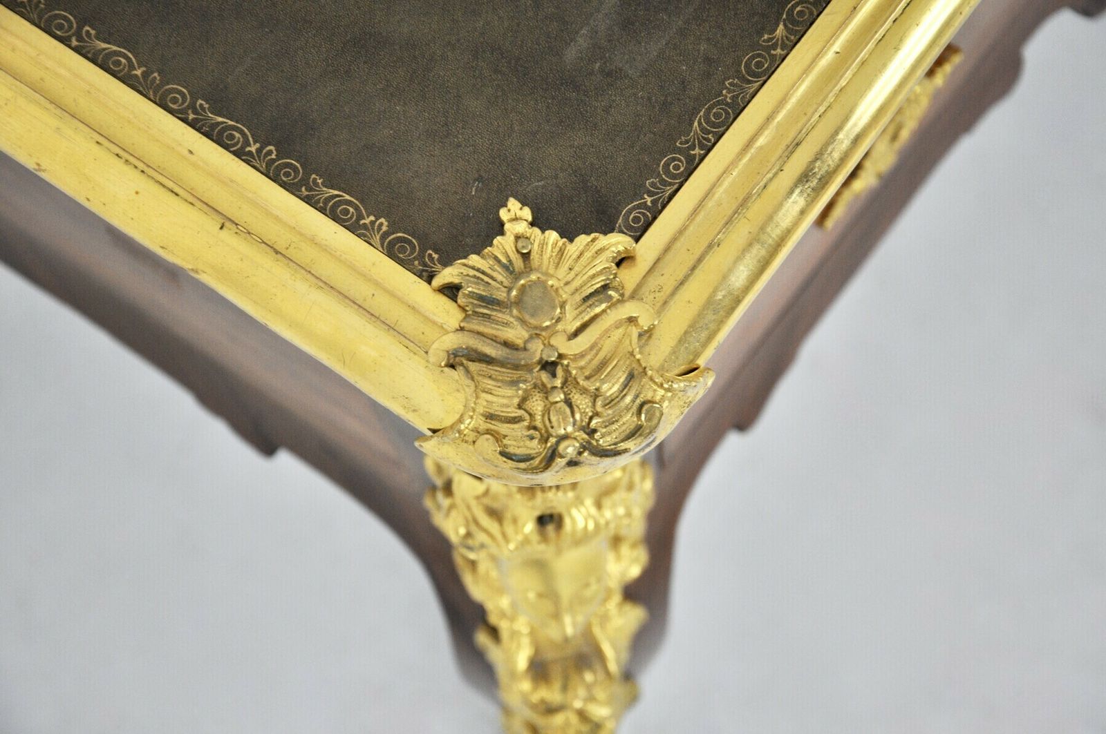 Louis XV Style Desk In Mahogany And Rosewood, Napoleon III Period photo furniture