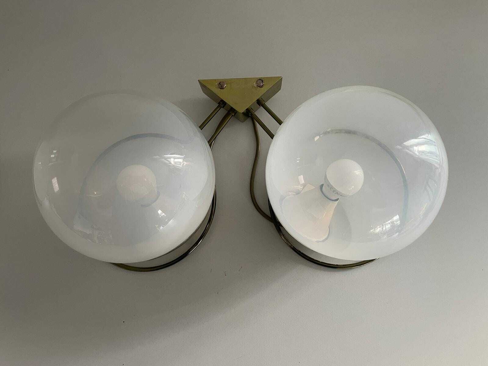 Glass Ball Pair Of Sconces By Candle, 1960s, Italy photo Lighting