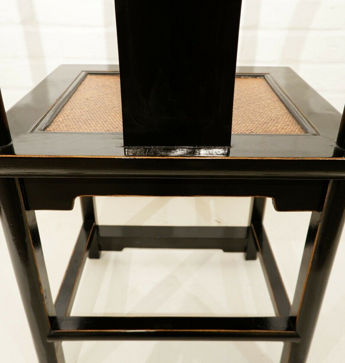 photo buy Set Of 6 Chinese Chairs In Black Lacquered Wood
