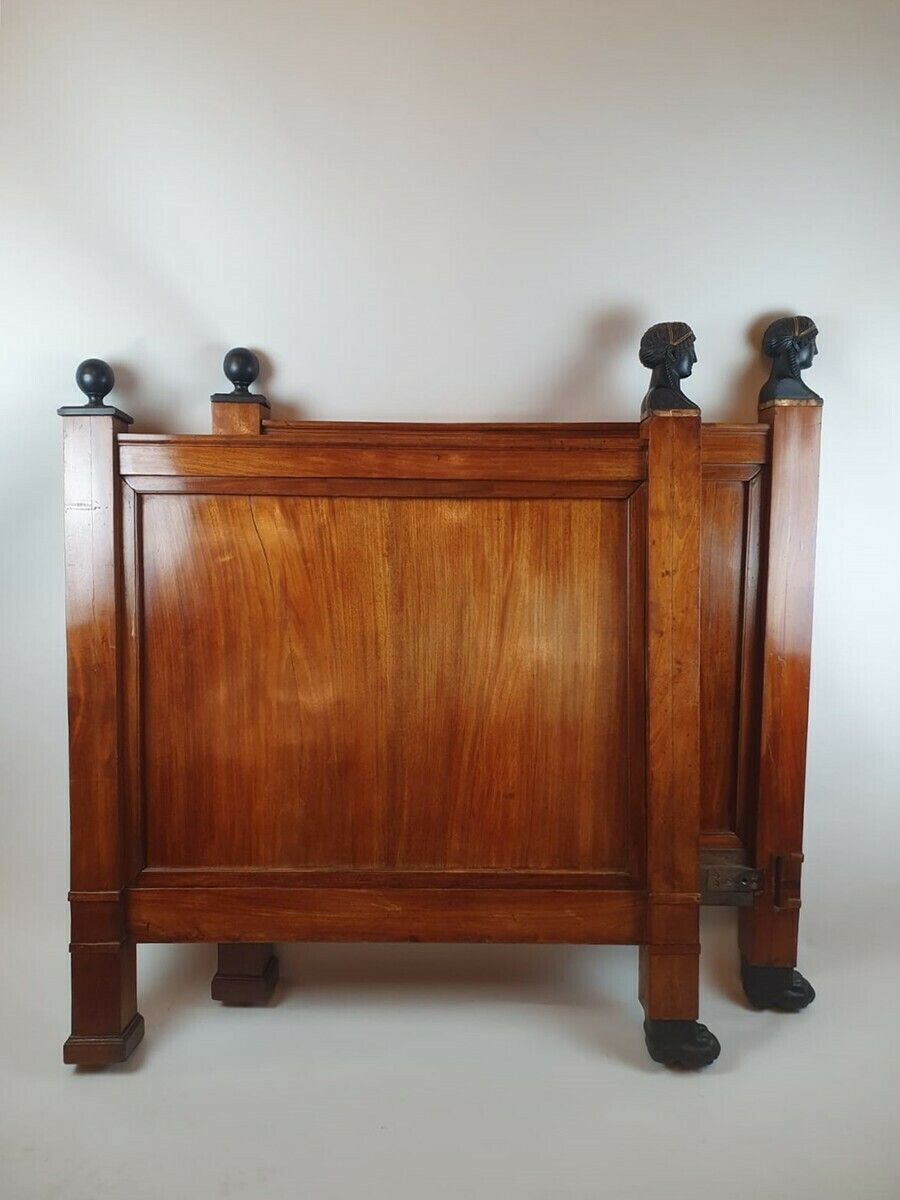 Empire Period Bed In Mahogany And Blackened Wood photo buy