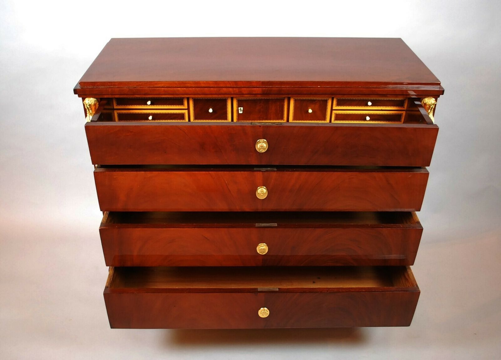 Italian Empire Mahogany Chest Of Drawers photo Furniture