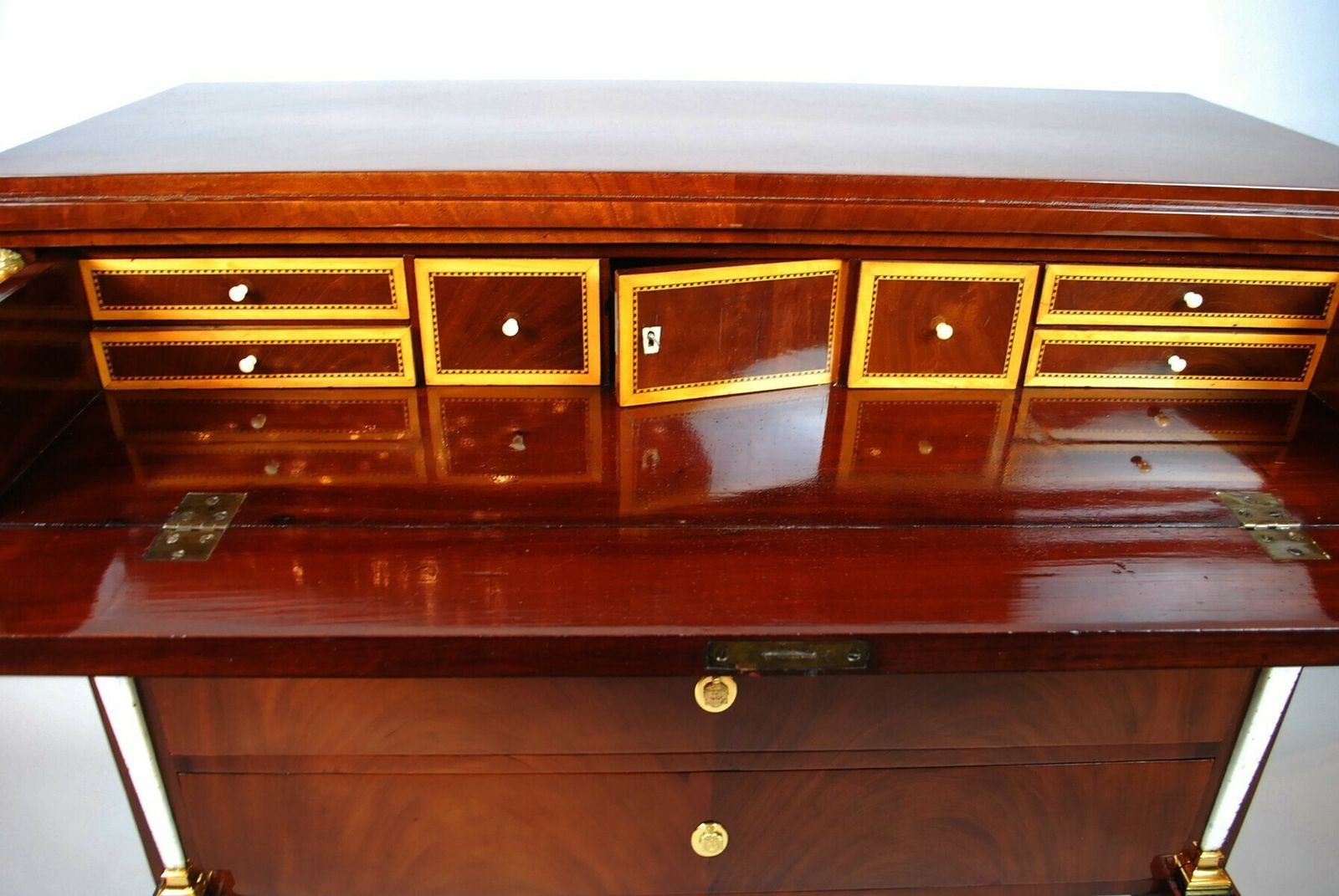 Italian Empire Mahogany Chest Of Drawers photo vinterior