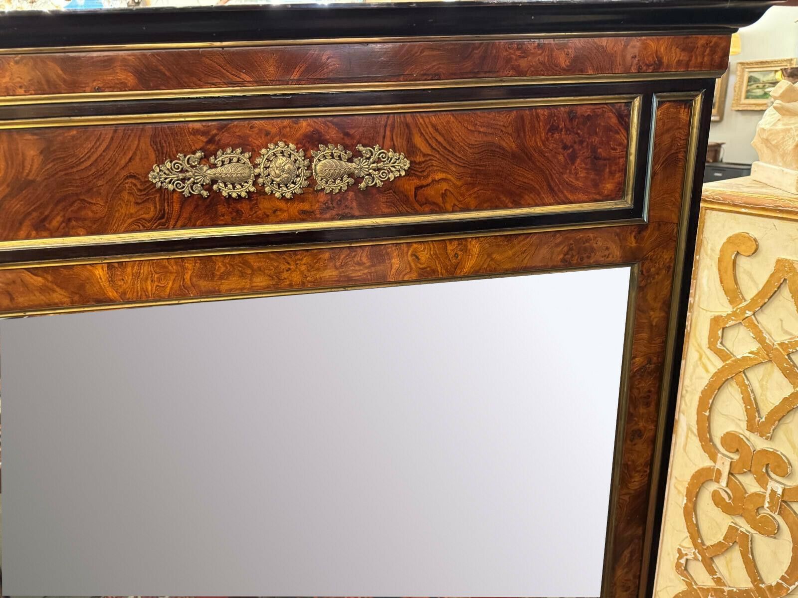 photo vinterior Pair Of Flamed Mahogany And Gilded Bronze Mirrors