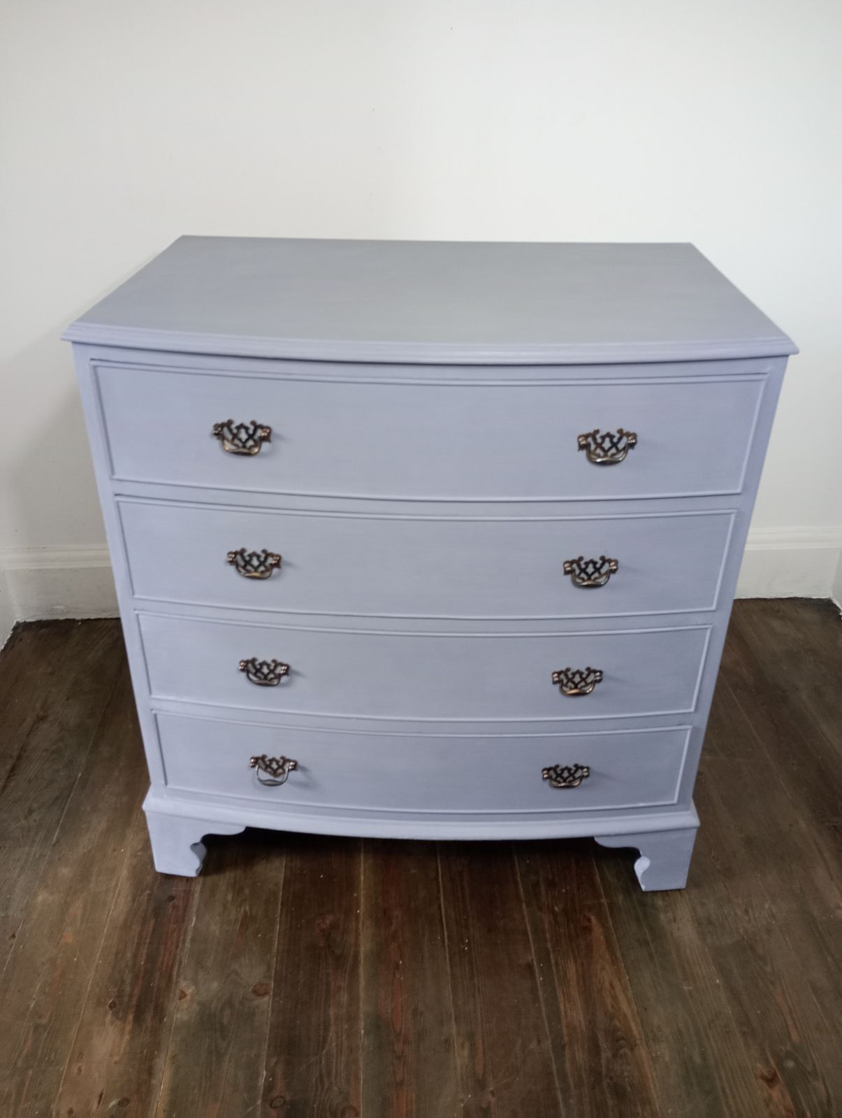 Georgian Style Bow Fronted Chest Of Drawers photo furniture