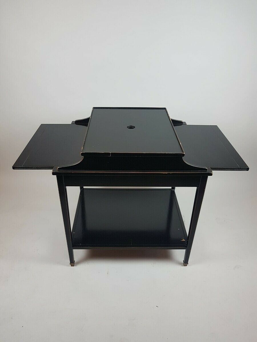 Middle Game Table In Blackened Wood, Napoléon III