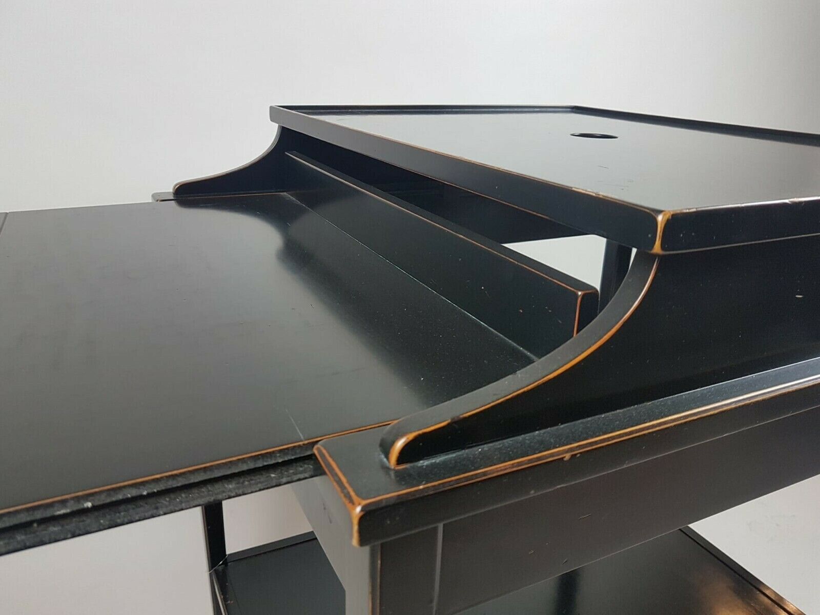 Middle Game Table In Blackened Wood, Napoléon III photo for sale
