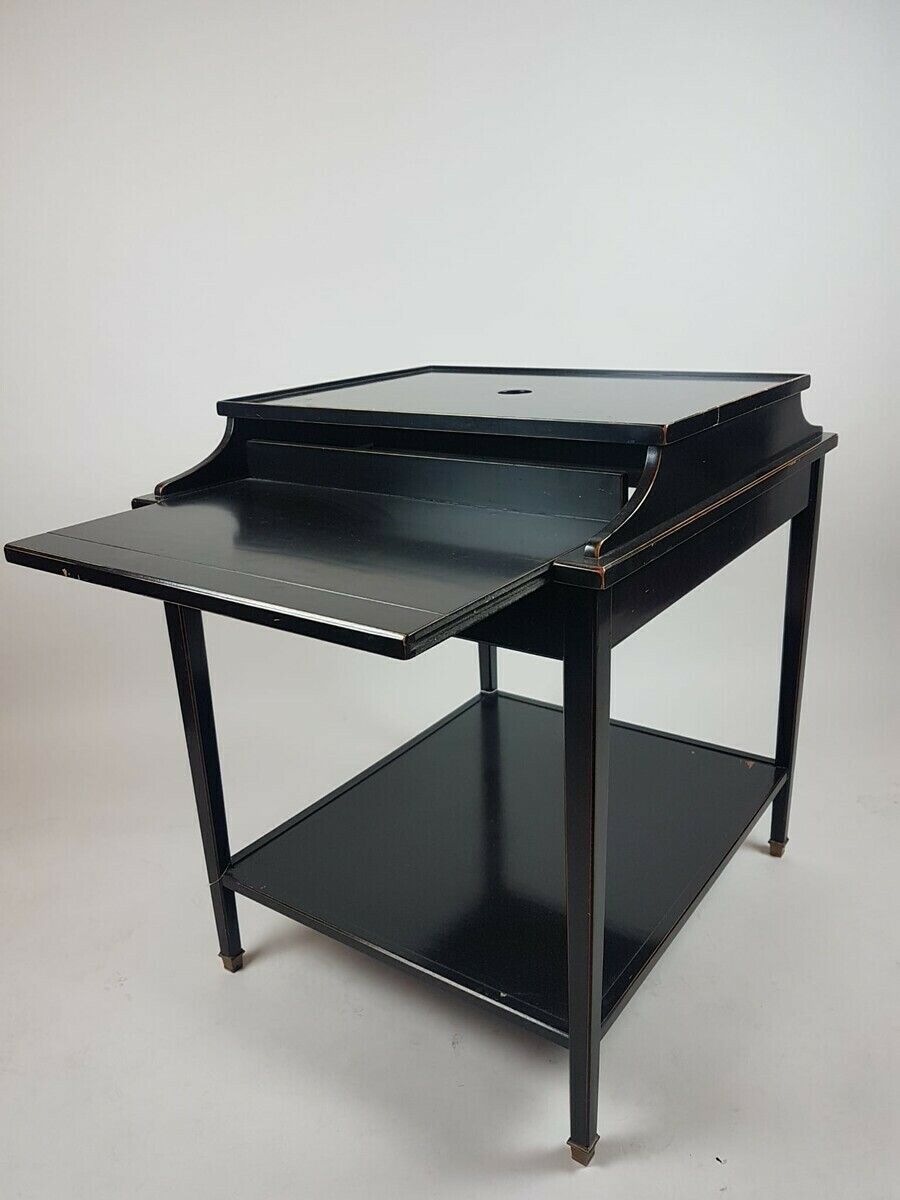 Middle Game Table In Blackened Wood, Napoléon III photo 950.0
