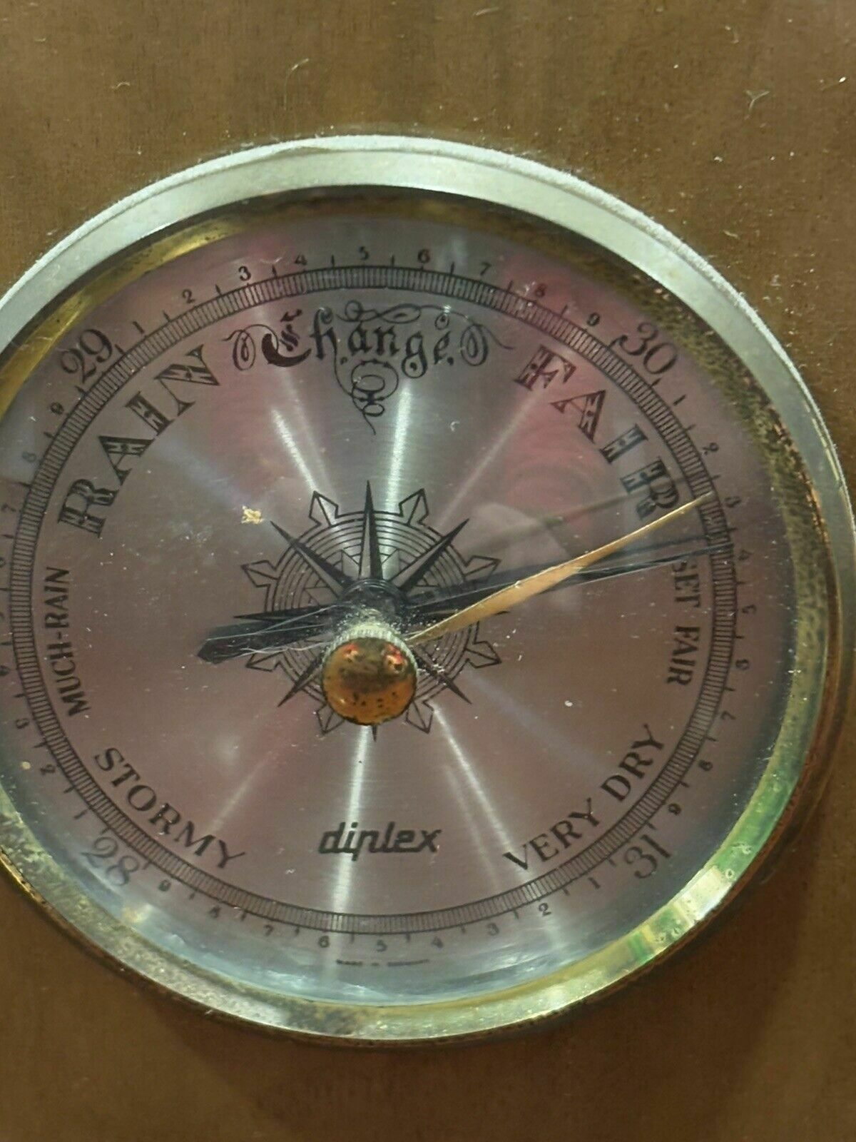Desk Weather Station, 3 Sides, Barometer, Thermometer & Hygrometer photo for sale