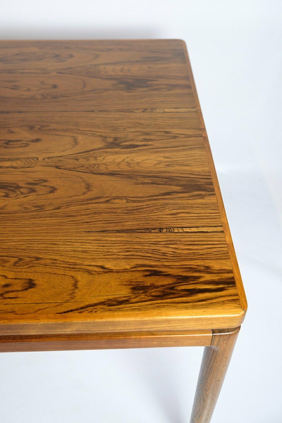 Dining Table With Extension In Rosewood By Johannes Andersen  For Chr. Linnebergs Møbelfabrik From 1960s photo for sale