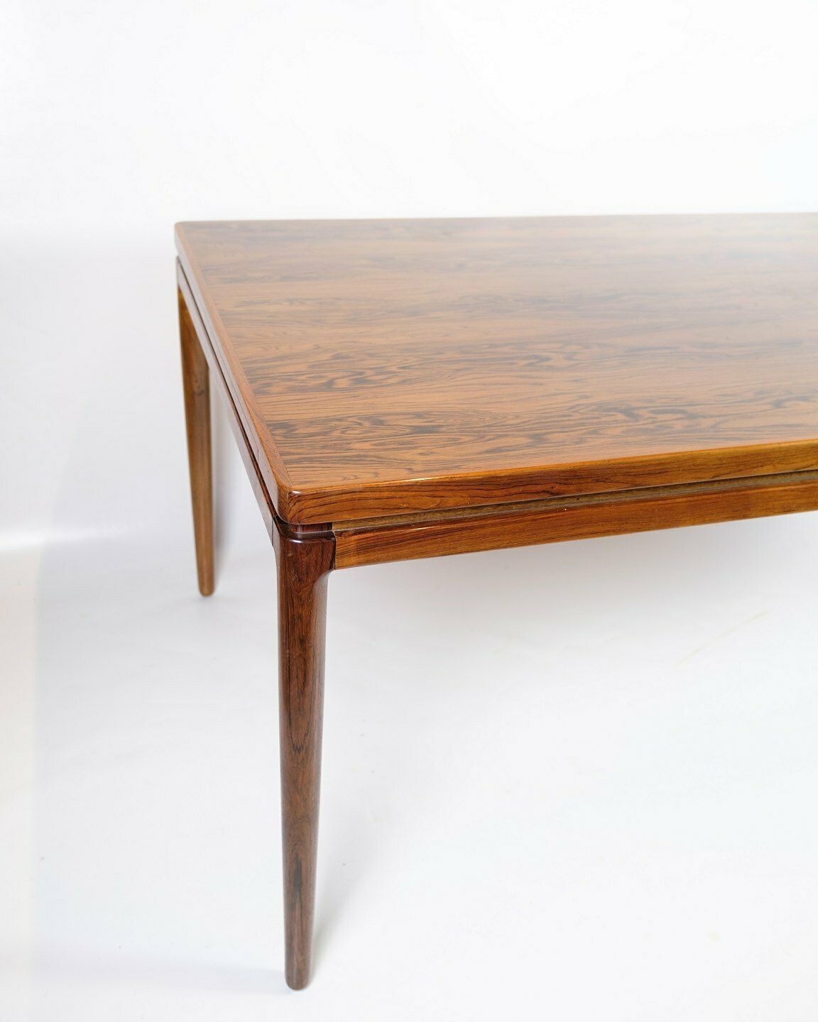 Dining Table With Extension In Rosewood By Johannes Andersen  For Chr. Linnebergs Møbelfabrik From 1960s photo Furniture