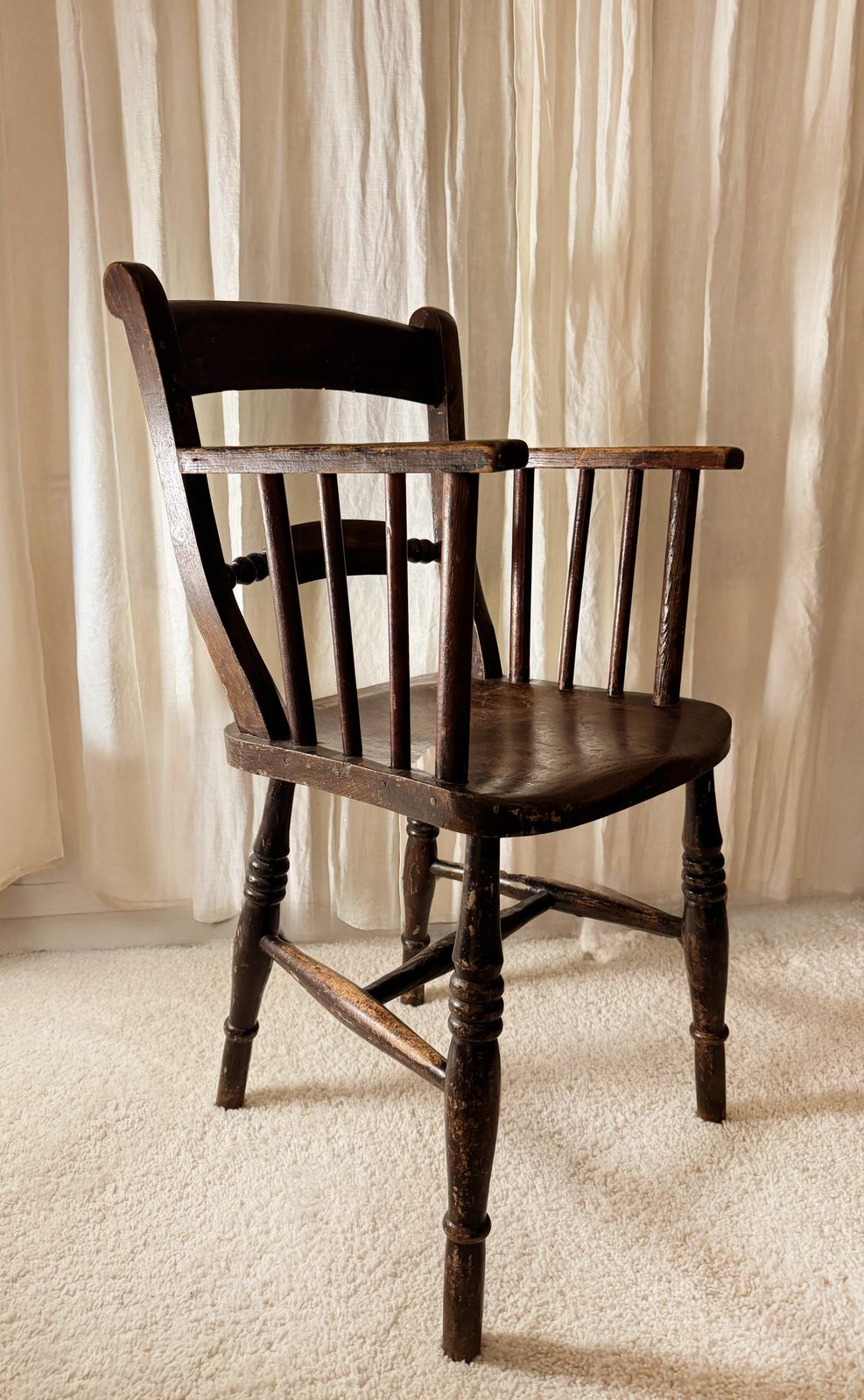 Antique 19th Century Kids Chair Armchair