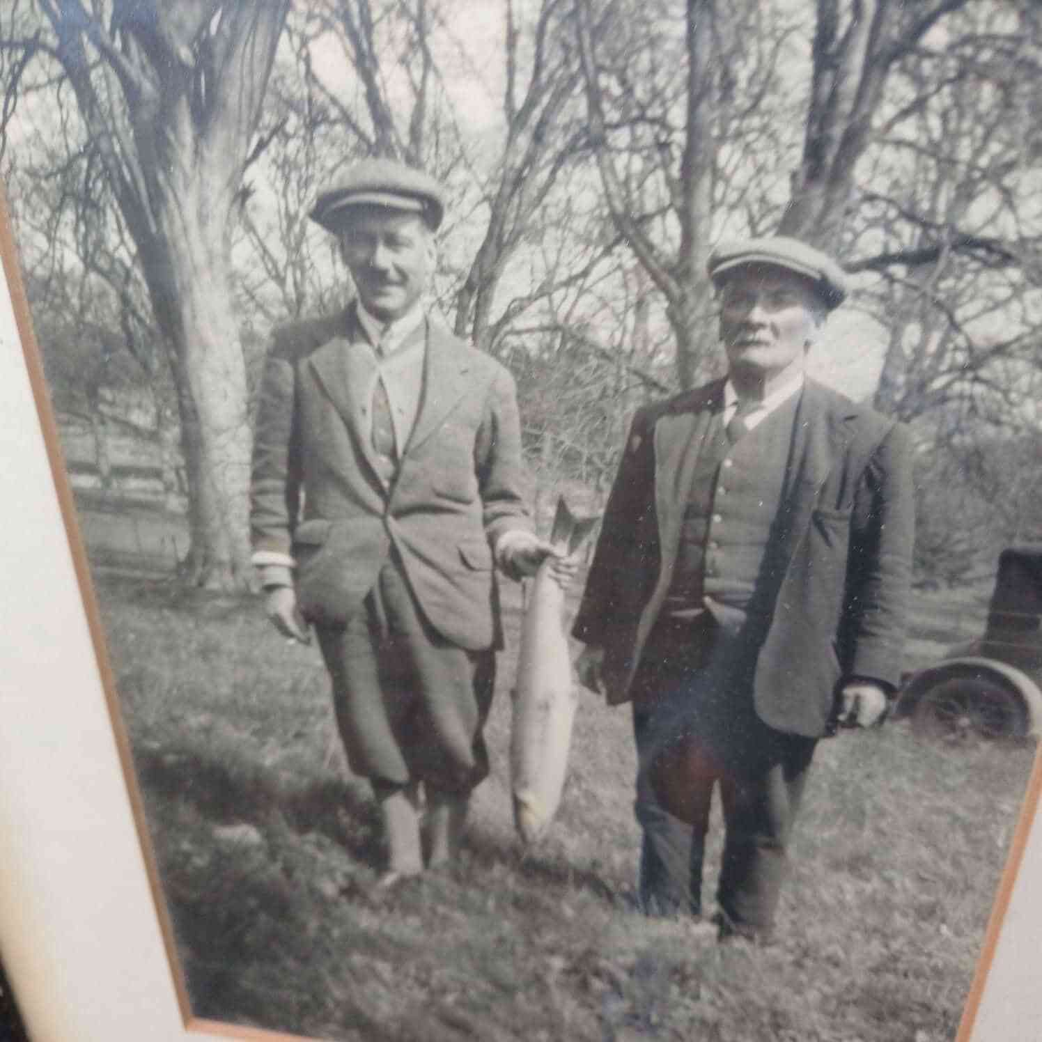 Vintage Fishing Photo 1923, Stanley Perthshire, Scotland, Fisherman, Gillie, River Tay photo for sale