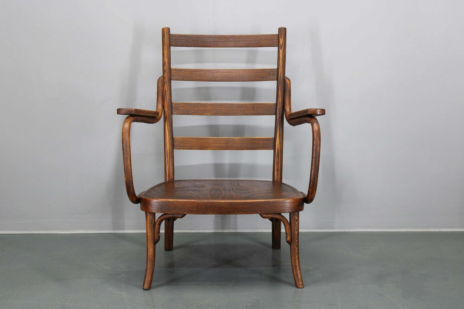 1930s Josef Frank Restored Beech Armcahir By Thonet Model A403/F, Czechoslovakia photo furniture