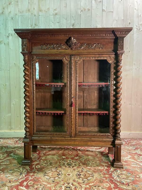 Bibliothèque   Vitrine Style Renaissance En Chêne Massif photo Furniture