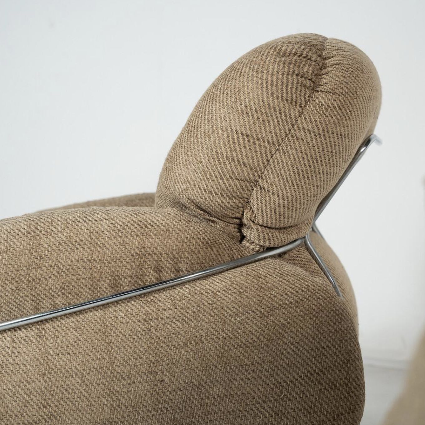 Mid Century Modern Pair Of “Okay” Armchairs By Adriano Piazzesi, 1960s photo vinterior