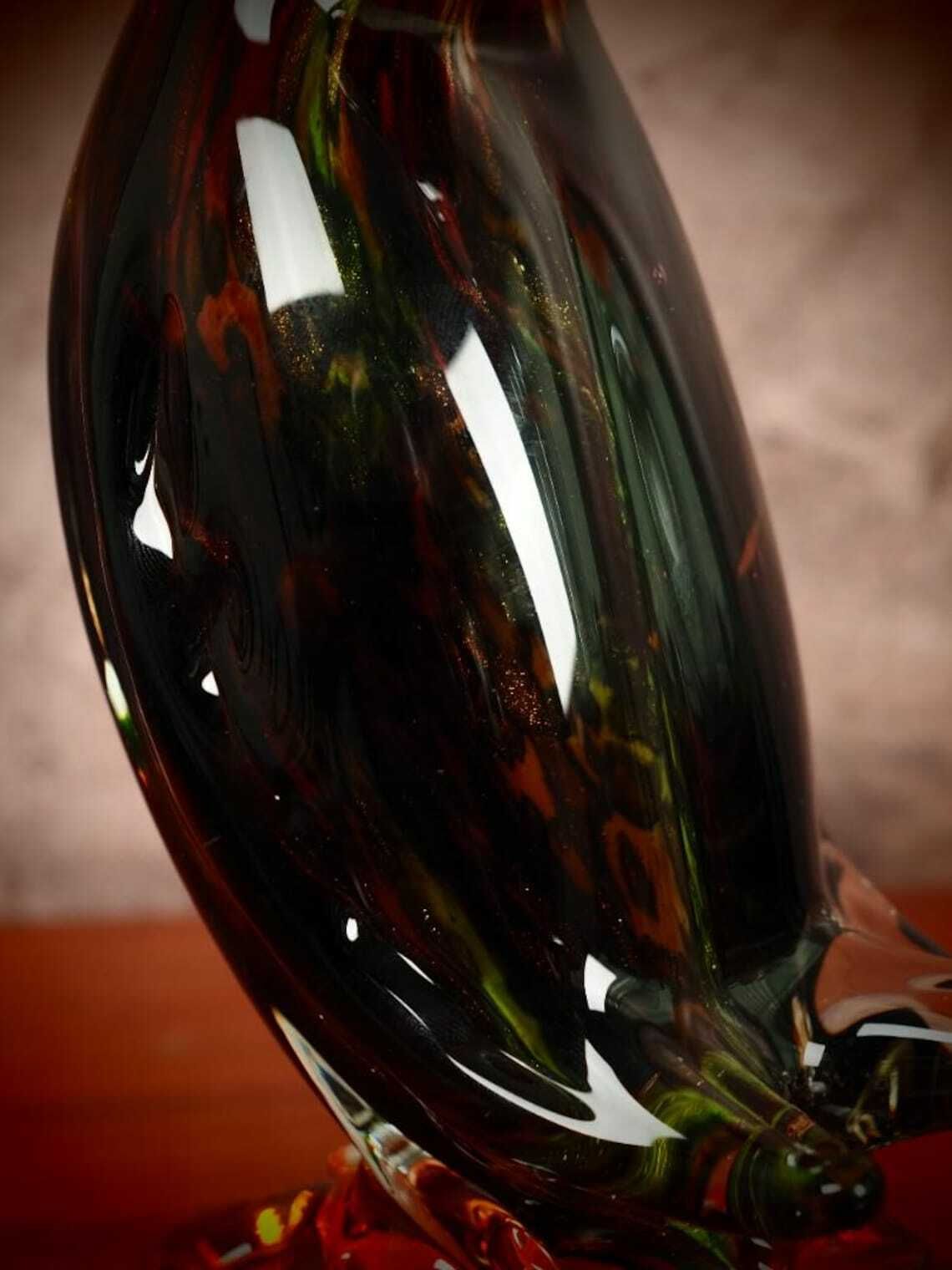 Murano Style Glass Pelican Figurine – Art Decor & Elegant Gift For Collectors photo 270.0