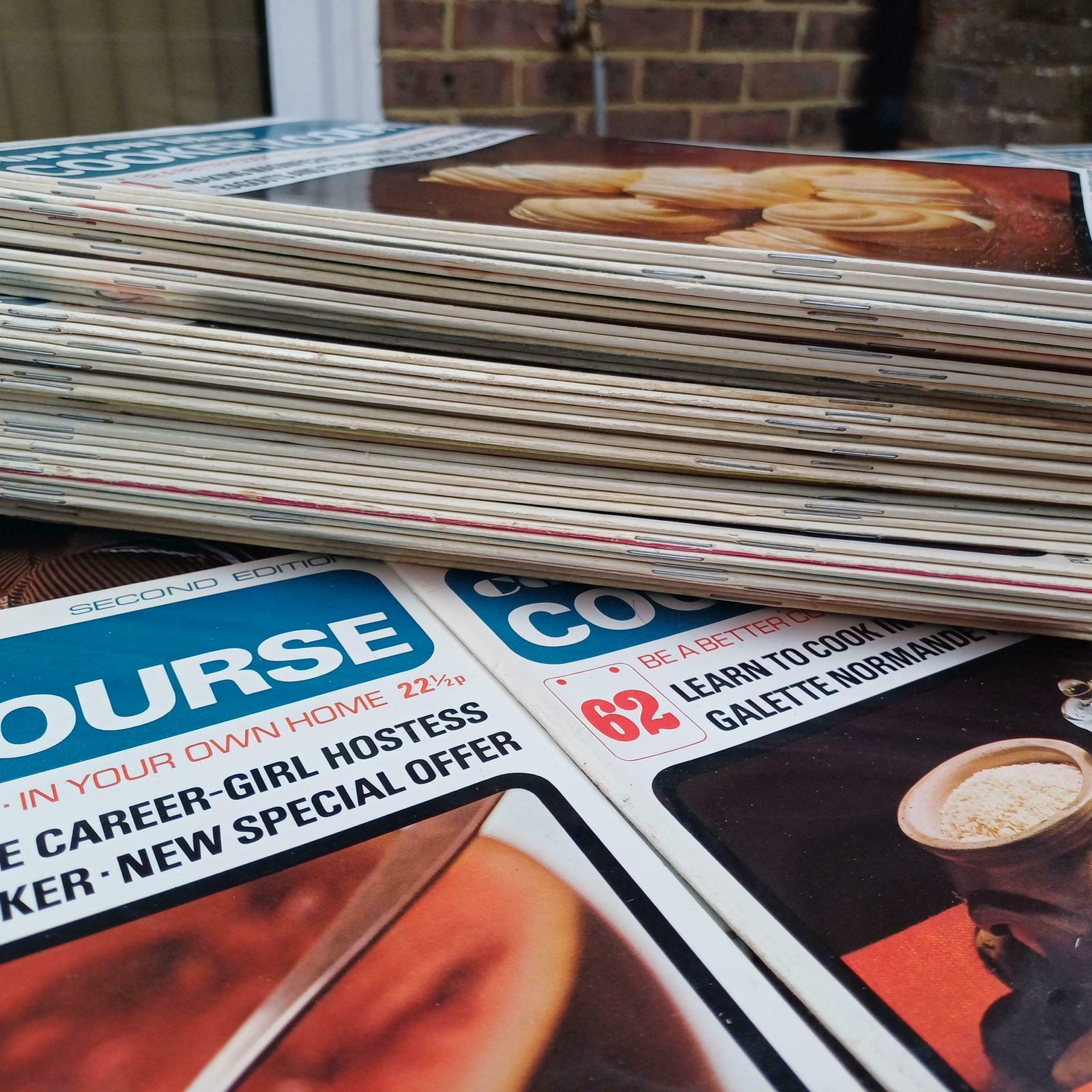 Fantastic Set Of 61 1970s Iconic Corden Bleu Cookery Course Magazines Cooking Nostalgia Cook Book photo for sale