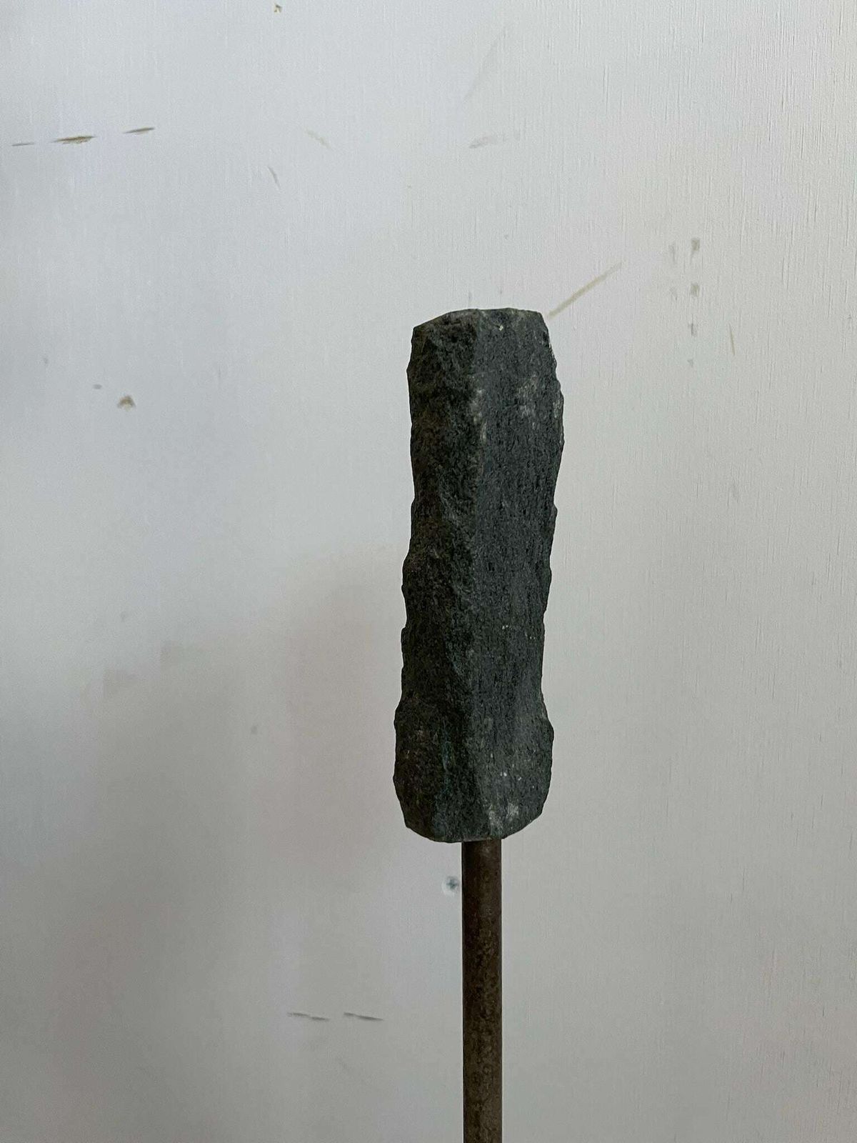 Fireside Poker Set In Dark Grey Slate Rock Stone With Matching Handle Quirky photo Home Fixtures