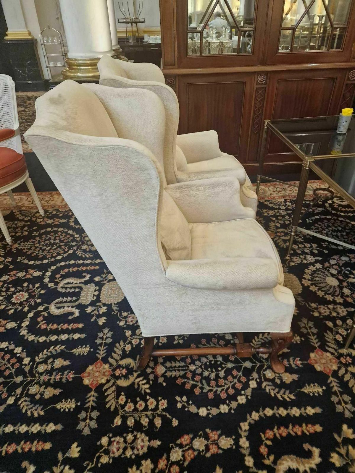 Classic Wingback Armchairs From The Savoy Hotel's Thames Foyer (Pair) photo furniture