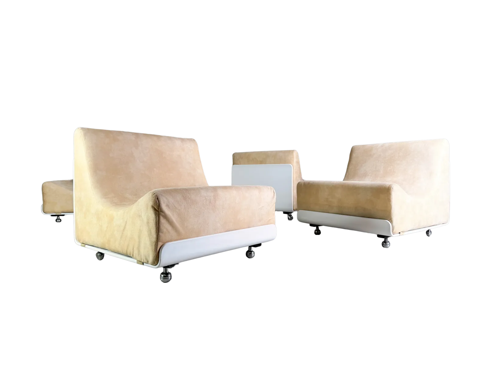 Set Of 4 Cor Orbis Midcentury Sofa Modules Luigi Colani Space Age