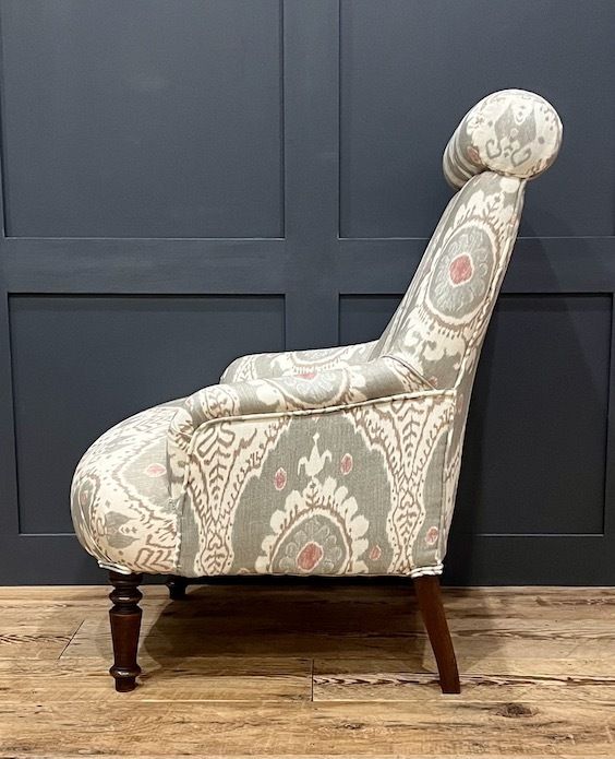 An Antique French Roll Top Bedroom Chair photo 1025.0