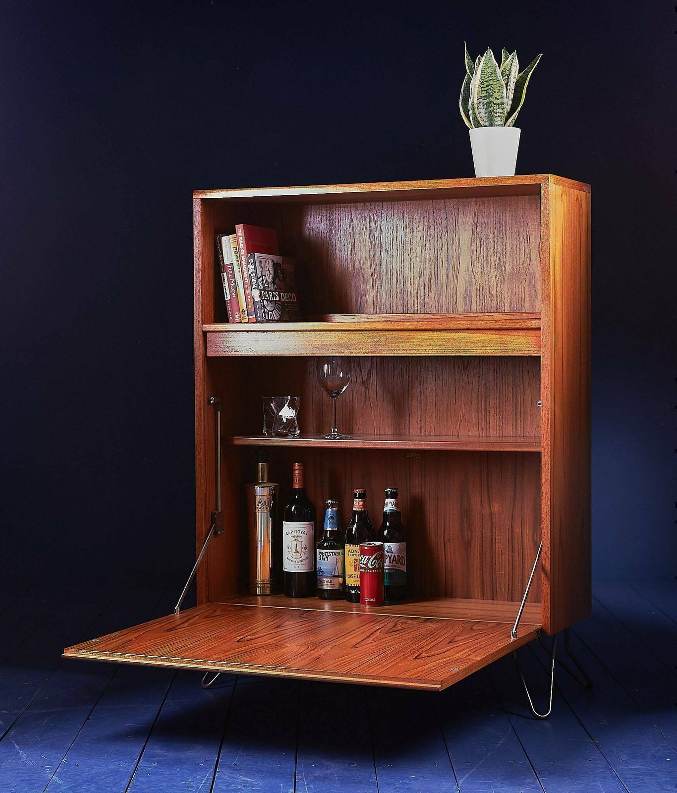 G Plan Drinks Cabinet Mid Century Teak 1970s On Hair Pin Legs photo Furniture