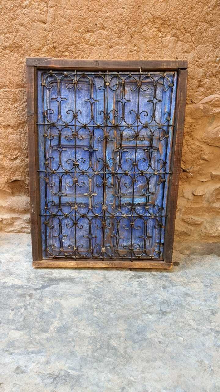 Moroccan Window Grill With Shutters photo for sale