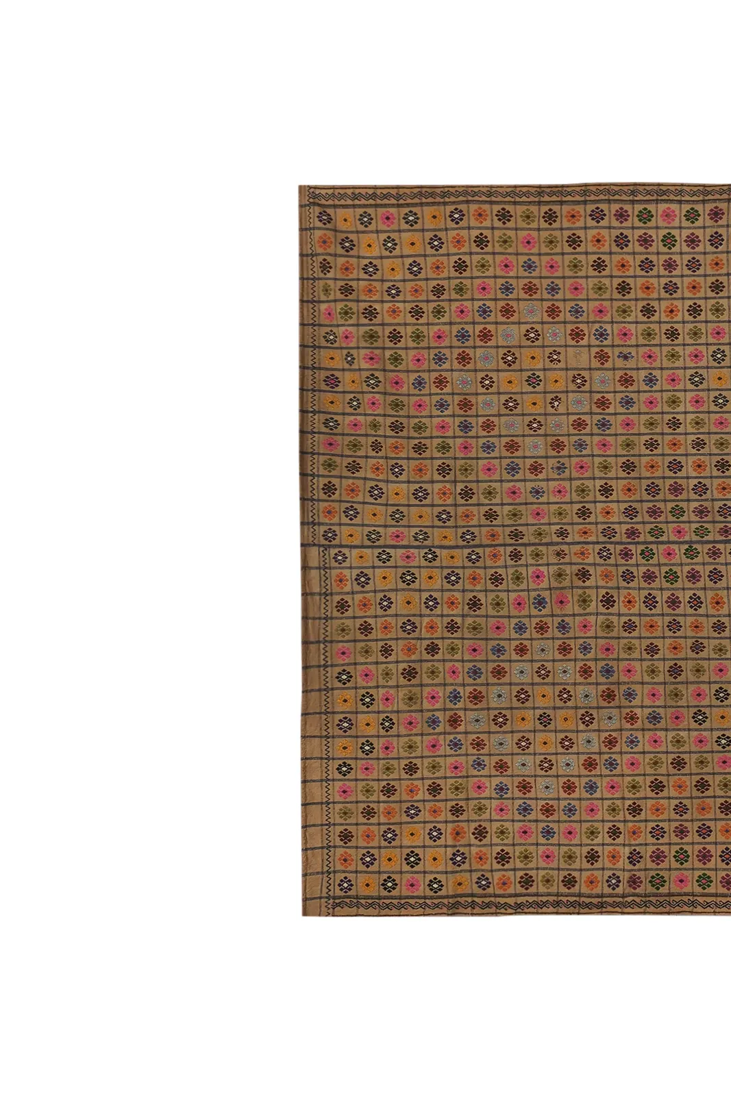 Hand Woven Geometric Turkish Oushak Kilim Wool Rug 7'5'' X 10'8'' photo for sale
