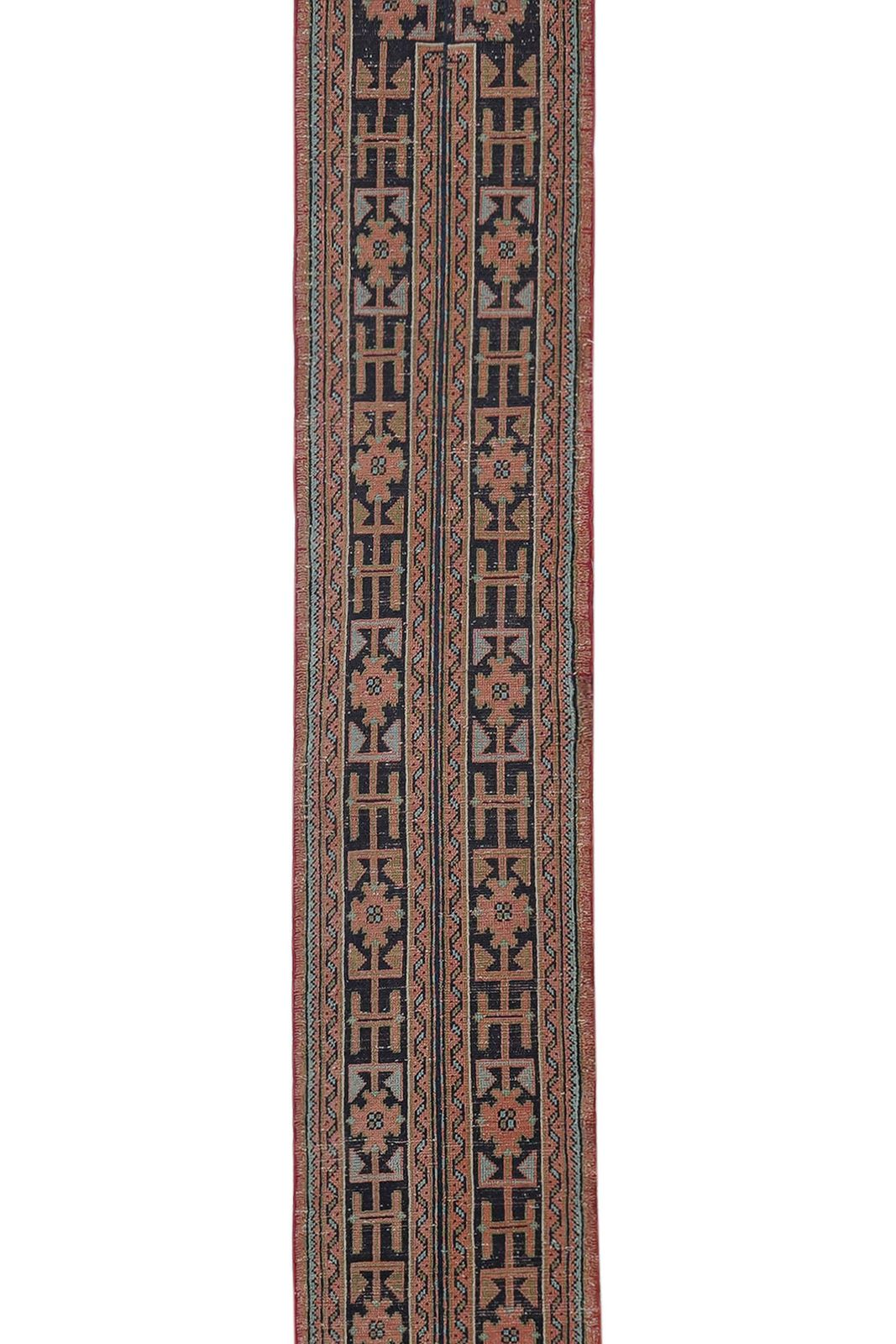 1960s Hand Knotted Anatolian Runner   Stair Carpet 2'1'' X 20'8'' photo 786.0