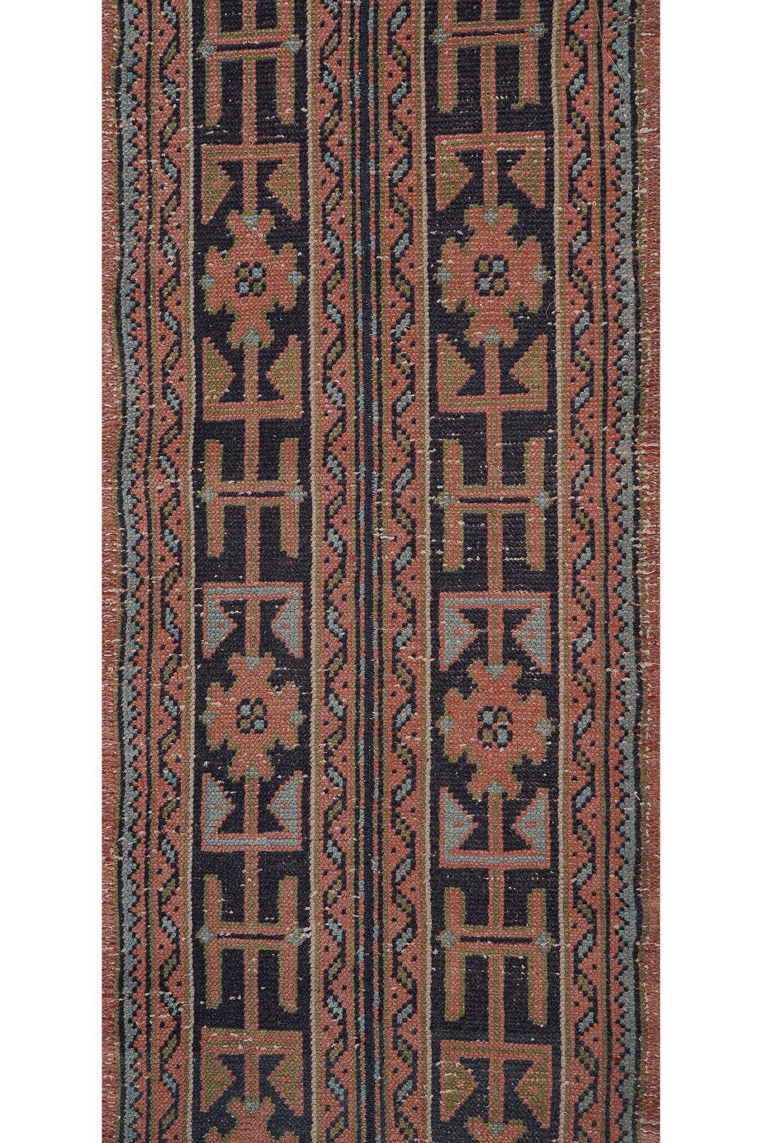 1960s Hand Knotted Anatolian Runner   Stair Carpet 2'1'' X 20'8'' photo vinterior