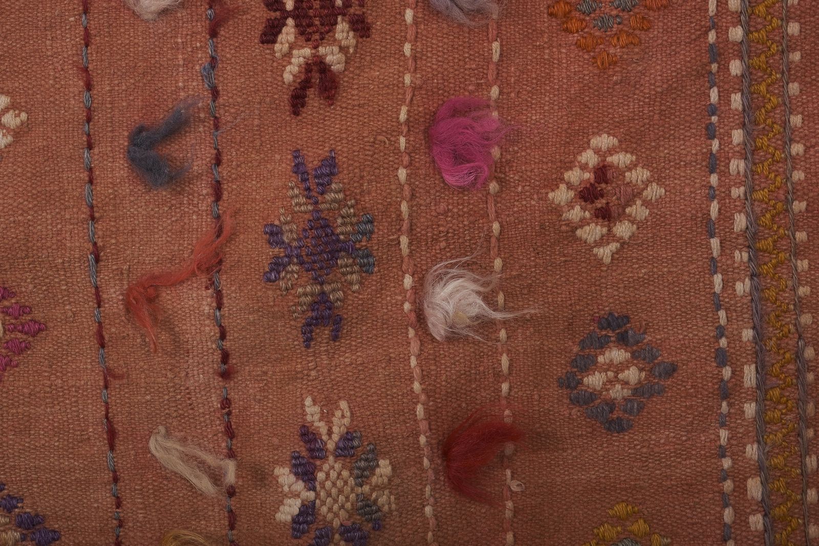 Textiles Turkish Brown Kilim Rug 3'1" X 4'6'' photo